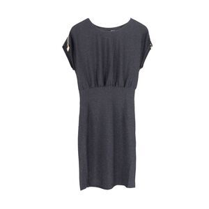 Love Moschino Metallic Glitter Mini Dress in Black Viscose